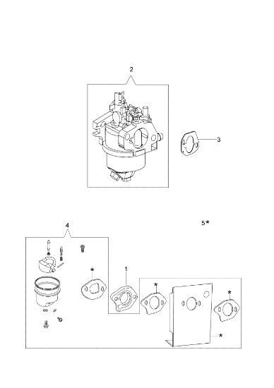 Carburettor LR 48 PK COMFORT SD (K 600 AUTOCHOCKE) Lawnmower