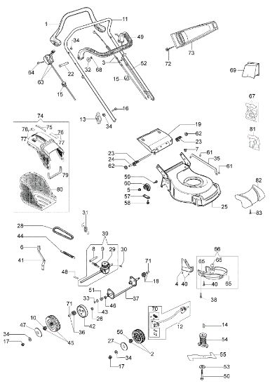 Complete illustrated parts list LR 53 TK COMFORT PLUS (K650) (2018) Lawnmower