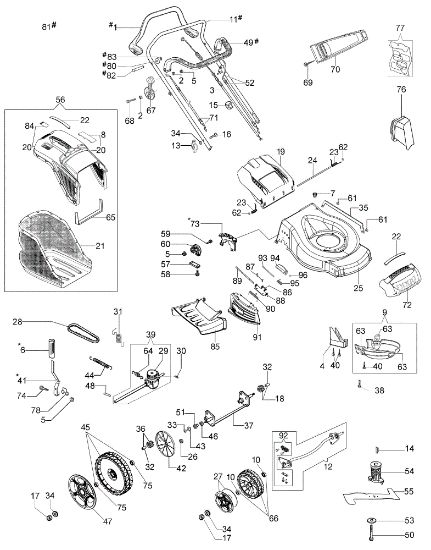 Illustrated parts list LR 53 TBX ALLROAD PLUS 4 (2018) Lawnmower