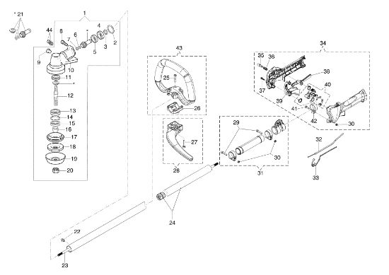 Transmission DS 4000 S Brushcutter