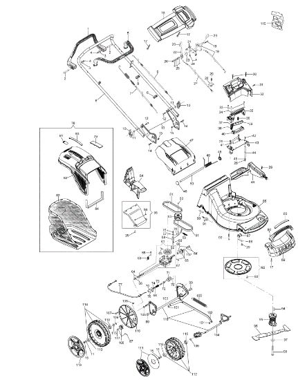 Illustrated parts list AR 53 VBD ALLROAD ALUMINIUM (2018) Lawnmower