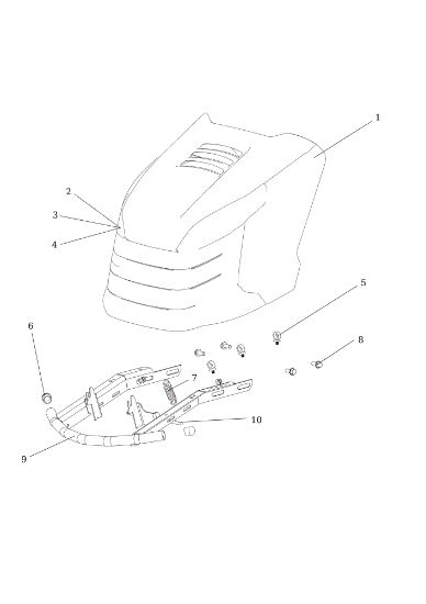 Hood (2/2) EF 124/22 HP Cat. 2019 Garden tractor