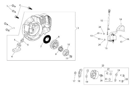 Ignition system TGS 2470 P Hedgetrimmer