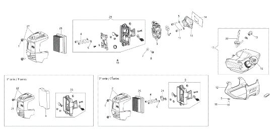 Tank and air filter DSH 4000 S Brushcutter