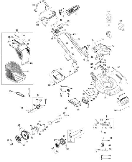 Illustrated parts list LR 53 TBX ALLROAD EXA 4 EURO 5 Lawnmower