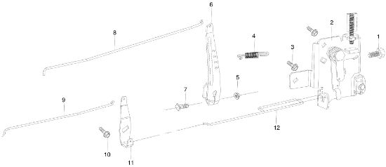 Control lever ZEPHYR 72/12,5 K H (3in1) (K1250) EURO 5 Garden tractor