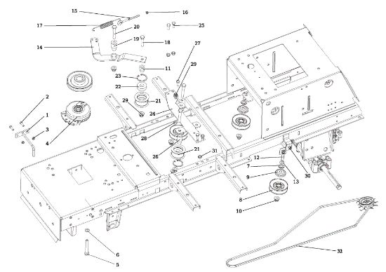 Clutch pulley (Change over) EF 106/22 HP Cat. 2019 Garden tractor