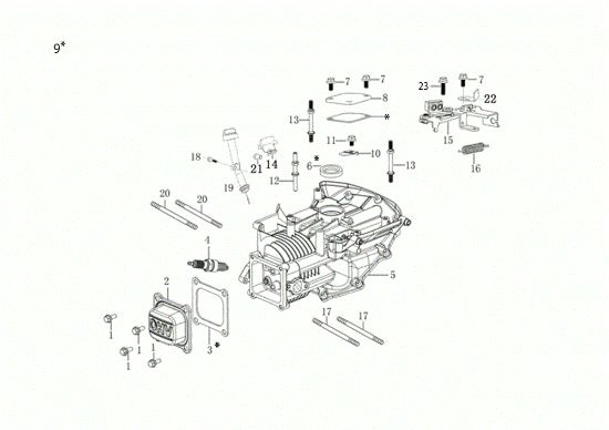 Crankcase LV 48 TK ALLROAD PLUS 4 (K655) EURO 5 Lawnmower