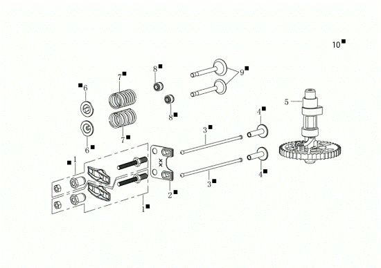 Reed valve kit LV 48 TK ALLROAD PLUS 4 (K655) EURO 5 Lawnmower