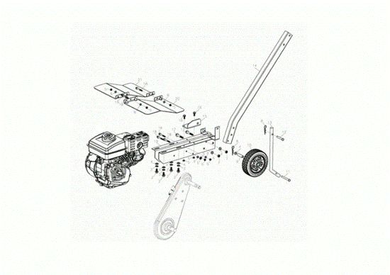 Engine MZ 2055 K Rotary tiller