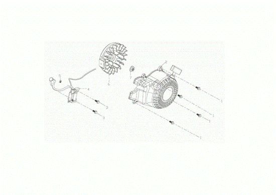 Starter assy MZ 2055 K Rotary tiller