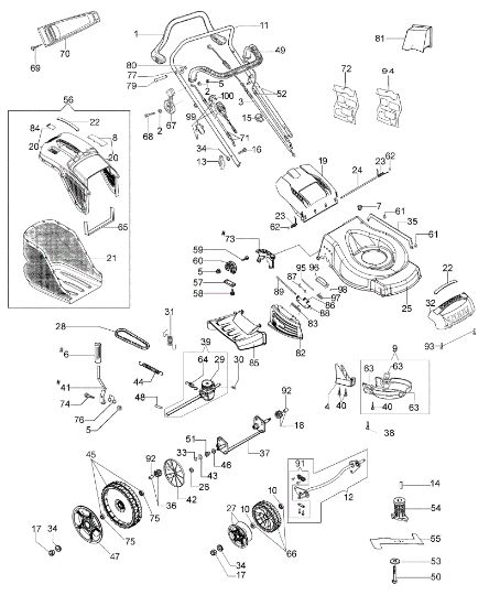 Illustrated parts list LR 48 TKE ALL ROAD PLUS 4 (K655LI) EURO 5 Lawnmower