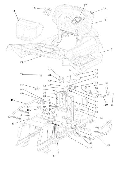 Dashboard EF 92/24 KH (K2400AVD TWIN) Cat.2020 Garden tractor