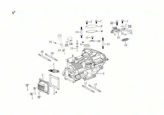 Crankcase LH 48 PK Lawnmower