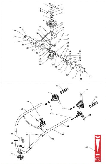 Transmission DEB 528 Bush hog mower