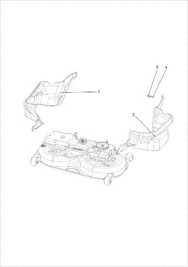 Mowing deck (2/2) EF 106/24 KH (K2400AVD V-twin - EURO5) Cat. 2021 Garden tractor