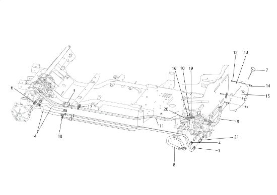 Hydraulic distribution TUAREG 92 4x4 EVO Cat.2021 Garden tractor