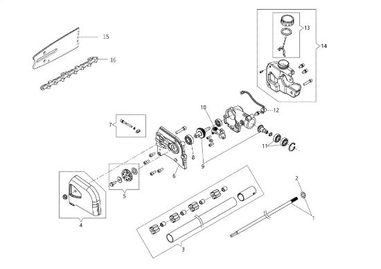 Pole pruner Application (Pole pruner) D-PPH