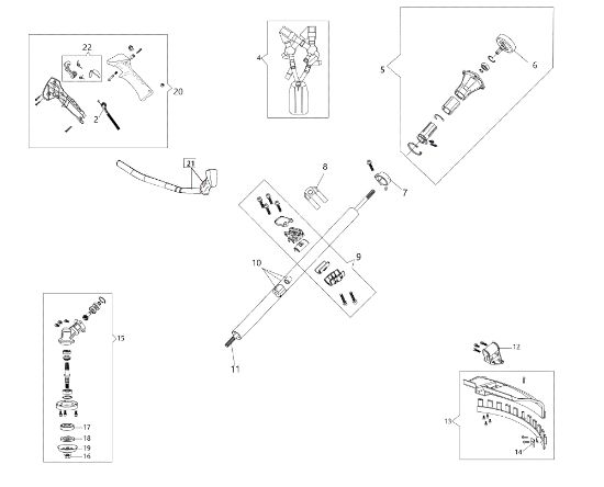 Transmission DSH 5000 T Brushcutter