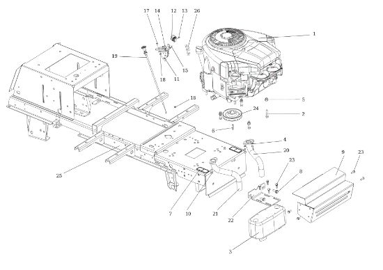 Engine EF 106/22 HP Cat. 2022 Garden tractor