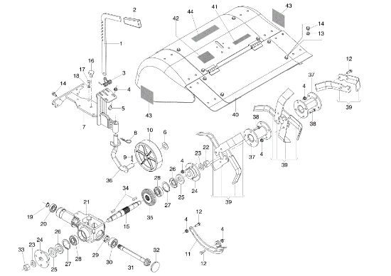 70 cm rotor with adjustable cowling and quickfit connection 69219060 407 S Rotary cultivator