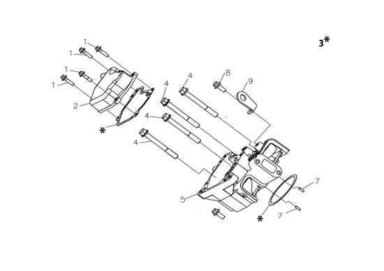 Cylinder head MOTORE K7000 HD - conico e cilindrico / conical and cylindrical Engine