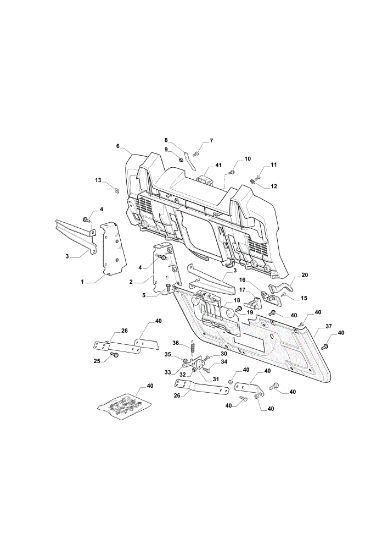 Frame (2/2) EF 84/14,5 K H Cat. 2023 Garden tractor