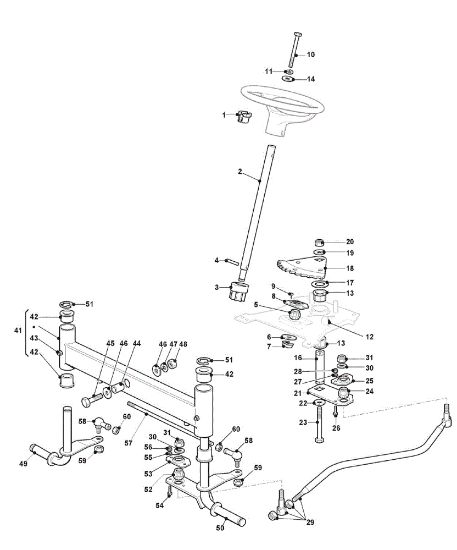 Steering arm GLX 20-92 H2 Garden tractor
