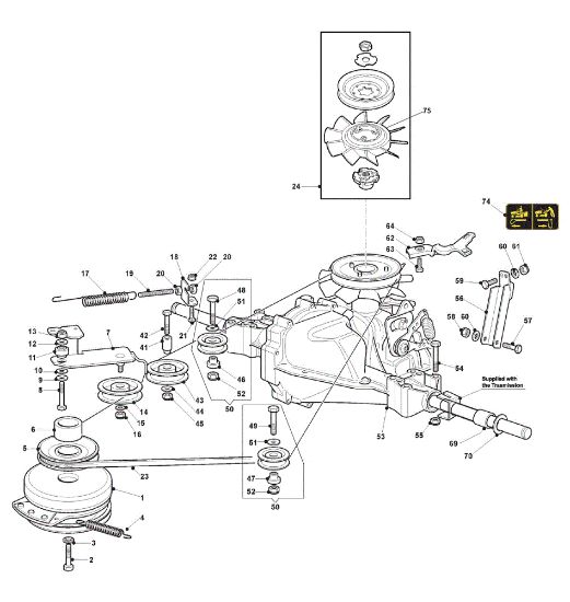 Transmission GLX 22-102 H2 Garden tractor