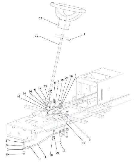 Steering arm EF 92/16KH (K1600AVD) Cat.2023 Garden tractor
