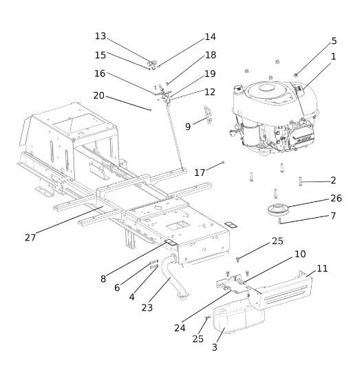 Engine EF 92/13H Cat.2023 Garden tractor
