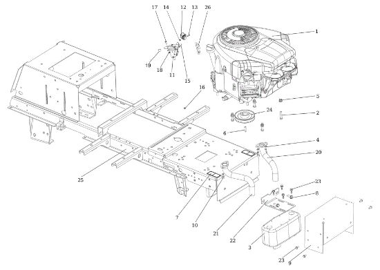 Engine EF 106/22 HP Cat. 2023 Garden tractor