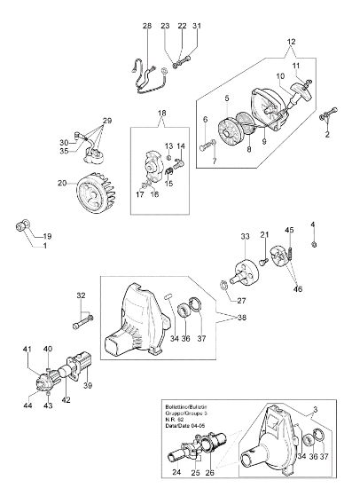 Starter assy and clutch 8460 Brushcutter
