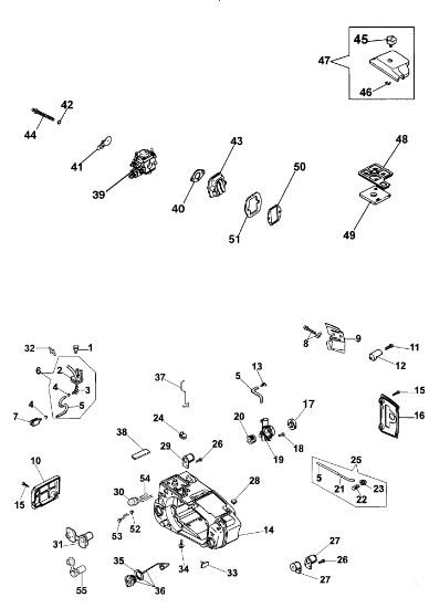 Tank and air filter 132 S Chainsaw