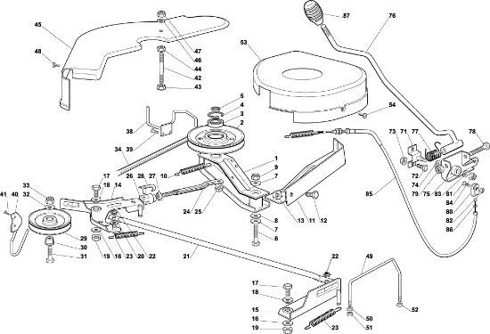 Cutting plate (1) EF 92C/13,5H Cat.2003 Garden tractor