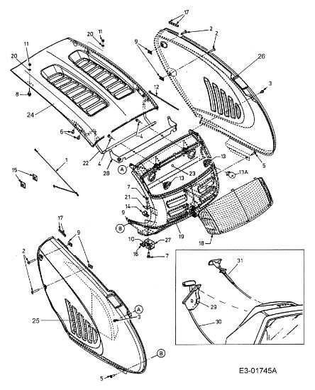 Front chassis assembly FORMULA 96 M Garden tractor