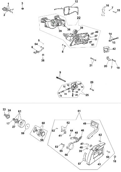 Crankcase assy 185 HD Chainsaw