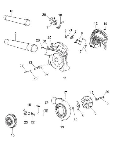 Fan assy SA 2026 Ergo Blower