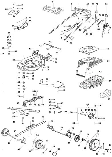Illustrated parts list (Until May 07) AR 53 VBX Plus-Cut Lawnmower
