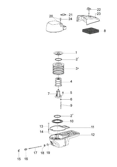 Air filter TT 183 Power cutter