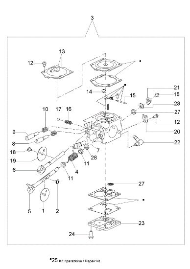 Carburettor WJ-104 TT 183 Power cutter