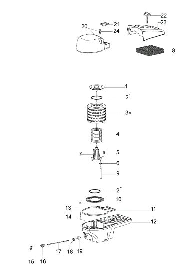 Air filter TT 163 Power cutter