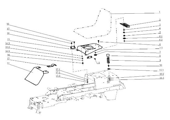 Hood (1/2) EF 104J/16H Cat.2005 Garden tractor