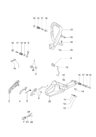 Tank and handle 141 S Chainsaw