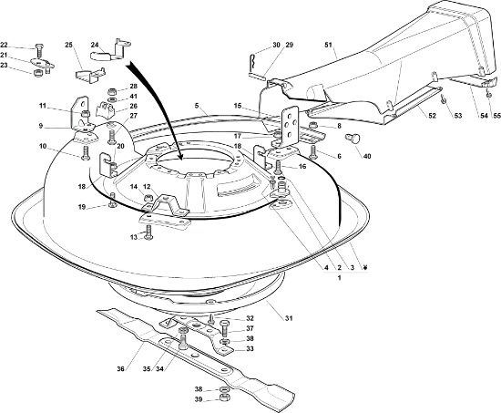 Cutting plate (2) EF 63C/6,5M Cat.2006 Garden tractor