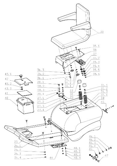 Hood (1/2) EF 124J/22H Cat.2006-2007 Garden tractor
