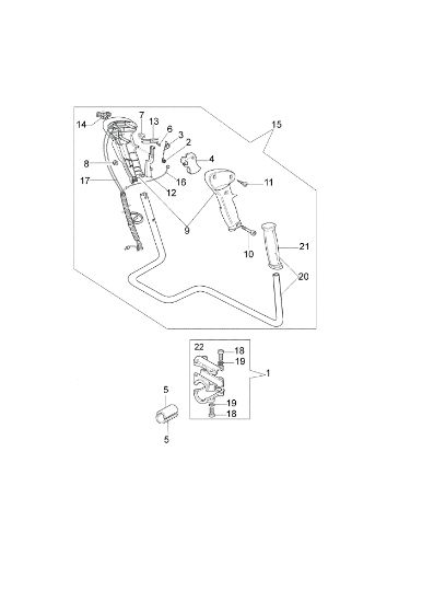 Handlebar DS 2600 4T Brushcutter