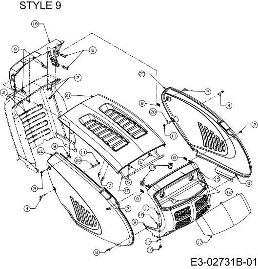 Body FORMULA 108/15,5 H Cat.2007 Garden tractor
