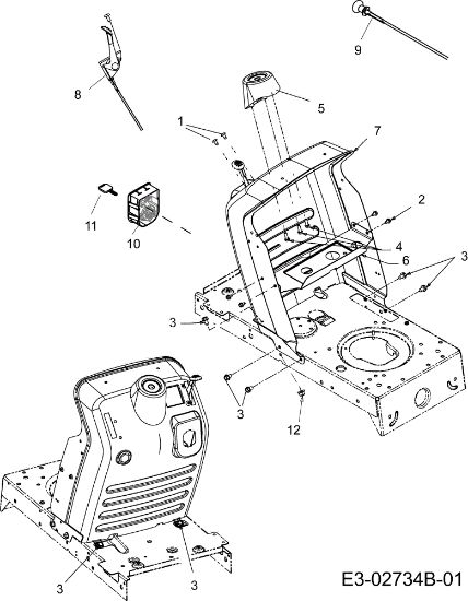 Hood panel FORMULA 108/15,5 H Cat.2007 Garden tractor