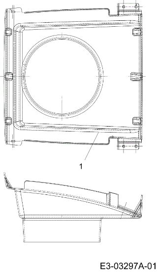 Hood panel FORMULA 108/15,5 H Cat.2007 Garden tractor